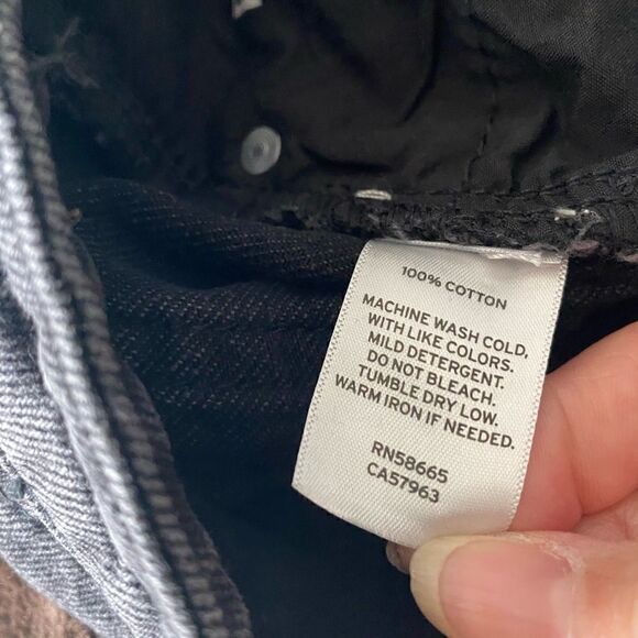 New BP Black Ripped Distressed Wide Leg Jeans 27 - Picture 7 of 10